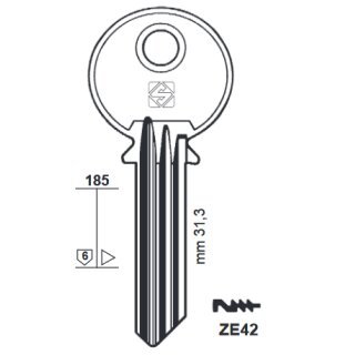 ZE42   ZESP323  1680/1  Anlageschlüssel