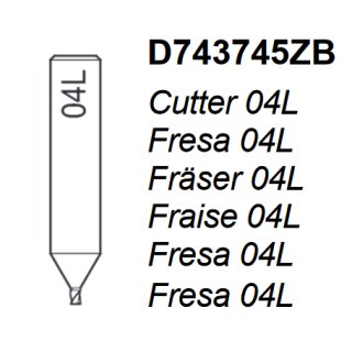 Fräser Ø 6.0mm - 04L - D743745ZB