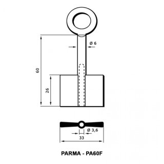 Tresorschlüssel PA60F