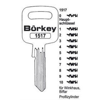 1517/0  -  Sonder-/ Anlagenschlüssel,TO52,TO53,TO60,TO61