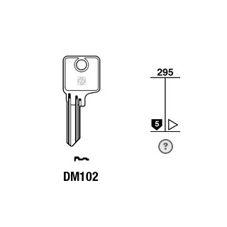 DM102 Silca  DM100  DOM-25D   - Universal-Zylinderschlüssel