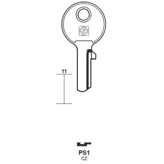 PS1 Silca  Zylinderschlüssel