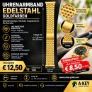 Uhrarmband Uhrenband Edelstahl goldfarben 18mm