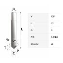 Fräser Ø 4.00mm - V009 -  RIC05268B