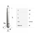 Fräser Ø 4.00mm - V005 -   RIC05240B