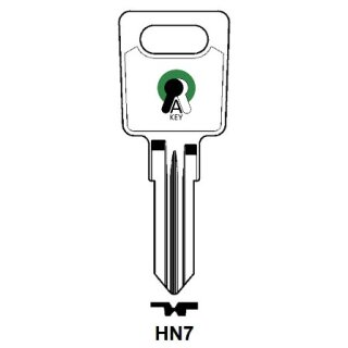 HN7 Silca 1849   HE7   HEK-6   - Zylinderschlüssel