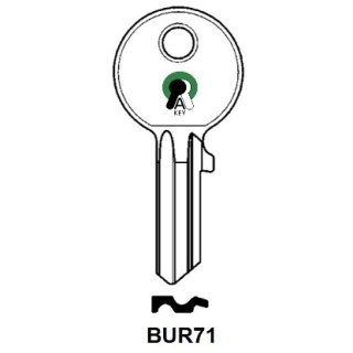 BUR71 Silca  -  Zylinderschlüssel