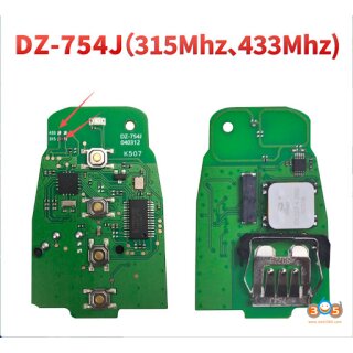 Funkschlüssel PCB - Keydiy Remote - DZ-754J Universal