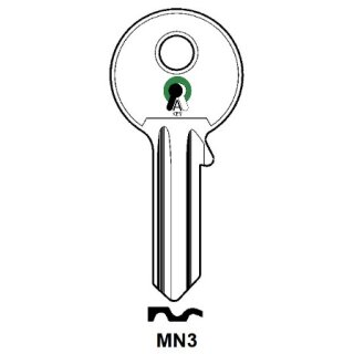 MN3 Silca  Zylinderschlüssel  GM4D  MN8