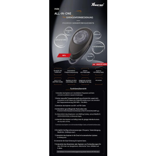 XKGTF1EN All-in-One-Garagenfernbedienung