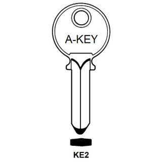 KE2 A-Key Zylinderschlüssel 1110R  KS4