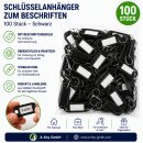 Schlüsselanhänger schwarz 100 Stück