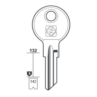 BA5R  Silca  233½  - Fahrzeugschlüssel