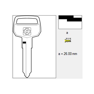 KW8         - Fahrzeugschlüssel