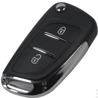 Funkschlüssel 2 Tasten kompatibel für Peugeot - Citroen - CPR121+
