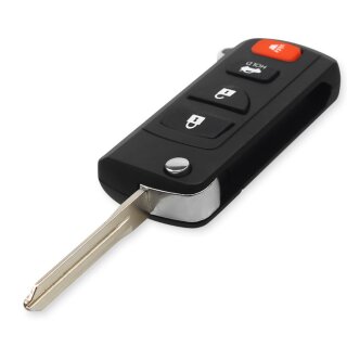 Funkschlüssel-Umbauset 3+1 Tasten kompatibel für Nissan - NIRC150