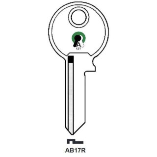 AB17R Silca  1186 1438% AU11S ABU-50,ABU17S  - Zylinderschlüssel