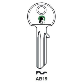 AB19   744  ABU3  AU78  ABU-51D   - Zylinderschlüssel