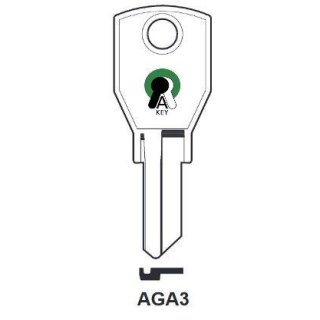 AGA3 Silca 1473K AGA3 AGA-9I - Zylinderschlüssel