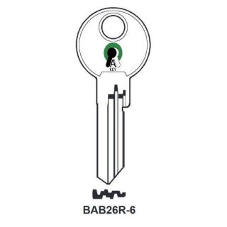 BAB26R-6 Silca 1661/6 BAB-13/6 Sonder-, Anlagenschlüssel 1661/6 BAB-13/6 - Sonder-, Anlagenschlüssel
