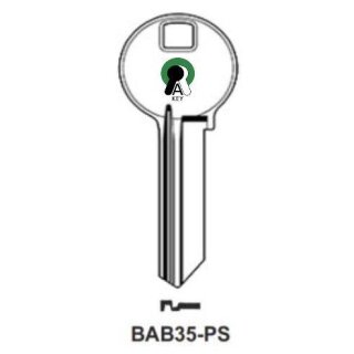 BAB35R-PS Silca BAB30R-1 Biss BAB30R-11 Börkey1673%K/1 Biss 1673%K/14 Universal BAB- Zylinderschlüssel