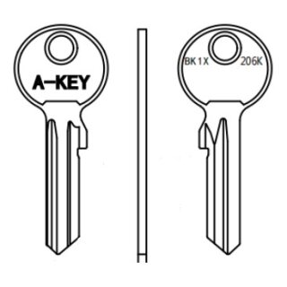 BK1X   206K   KSC5DL  BK1A BK-6D   - Zylinderschlüssel