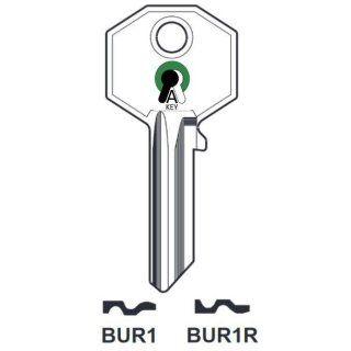 BUR1R Silca 1003%    BG7R    BUR-1I - Zylinderschlüssel