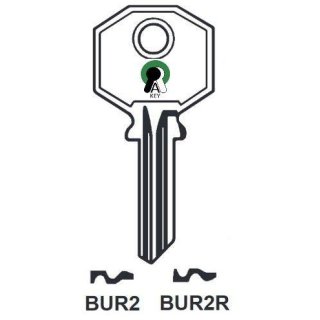 BUR2R Silca 868%L  1185%L  BG8R   BUR-2I - Zylinderschlüssel