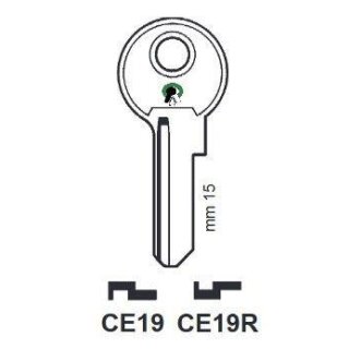 CE19R Silca 209%K - Zylinderschlüssel