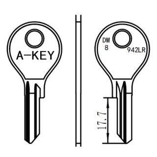 DM8   DM63   DM15  DOM-1D  DO8  - Zylinderschlüssel