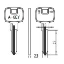DM17  1056  DM19   DO12 DOM-12D  - Zylinderschlüssel