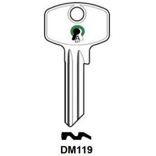 DM119  DOM-21D   1658   DO220  DMRN - Zylinderschlüssel