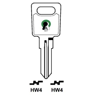 HW4R  1491    UW4    HUW-1D   - Zylinderschlüssel