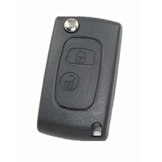 Funkschlüssel-Gehäuse UMBAUSATZ kompatibel für Citroen - Peugeot - CTRC107