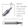 Fräser Ø 6.0mm - 01W - D747838ZB
