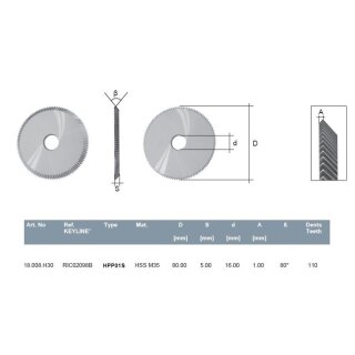 Fräser Ø 80.0mm - 80° - HPP01S