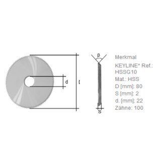 Fräser Ø 80.0mm - HSSG10 - RIC01868B