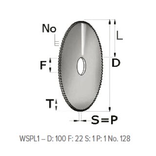 Fräser Ø 100.0mm - WSPL1 - RIC03904B