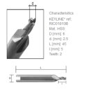 Fräser Ø 6.0mm - WC011 - RIC01810B