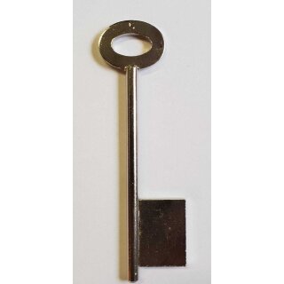 Stahlschlüssel Vollbart Ø5mm gerader Bart Buntbart