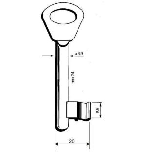Buntbartschlüssel Art.6  Nr251