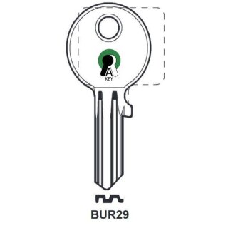 BUR29   1827L BU10   BG39  BUR-19D   Zylinderschlüssel