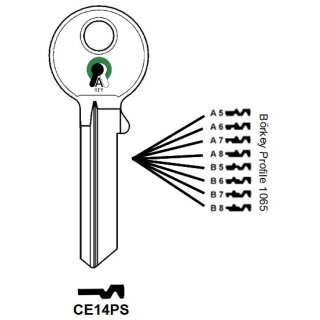 CE14PS -,1065-0 , CE129-77 -  CS129-77 Universal Schließanlagenschlüssel für CES