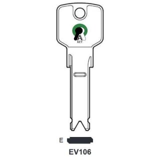 EV3KS-203C Bahnenschlüssel EVVA