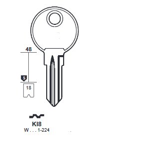 KI8   Zylinderschlüssel