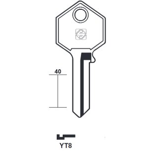 YT8   YE10  YET-1      Zylinderschlüssel