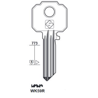WK59R Silca 1421/4  WI59S-A  -  Sonder-/ Anlagenschlüssel