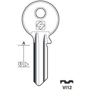 VI12  VI-9D      Zylinderschlüssel