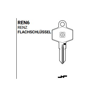 REN6 1858%  RN11  RE-5D RZ10   Kleinzylinderschlüssel