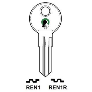 REN1  RE-1D  1598   RZ1  RN8    Zylinderschlüssel